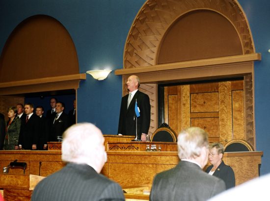 Vabariigi Presidendi Toomas Hendrik Ilvese ametivande andmine Riigikogu ees